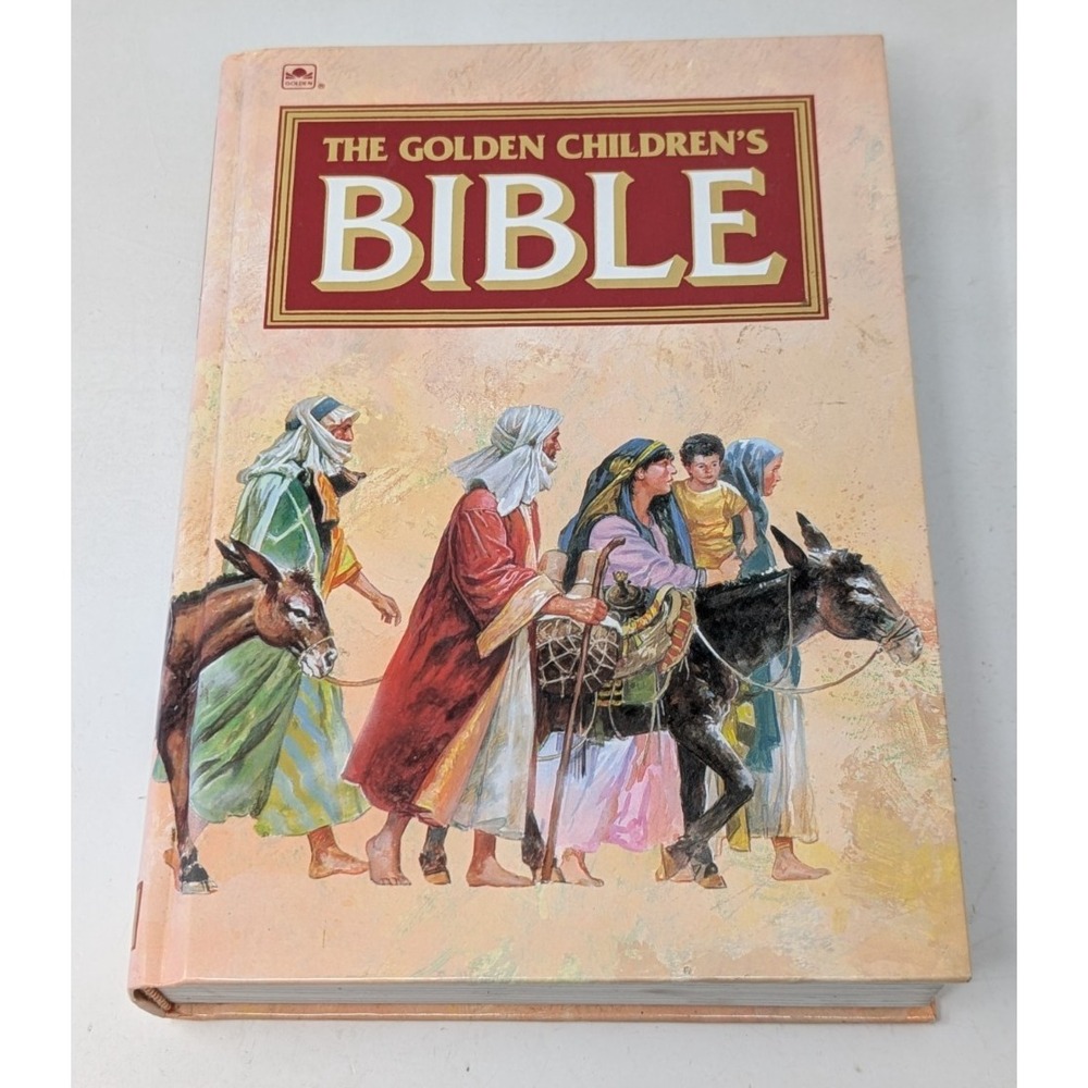 Vintage 1993 The Golden Children's Bible Hardcover Book 1965 Illustrated Color